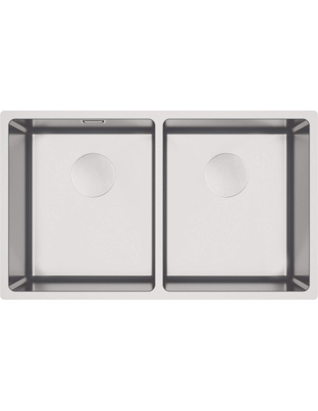 Deante Egeria Tērauda izlietne, 2-bļodas, zem stiprinājuma ZPE_020A