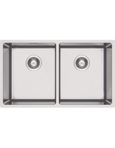 Deante Egeria Tērauda izlietne, 2-bļodas, zem stiprinājuma ZPE_020A 2