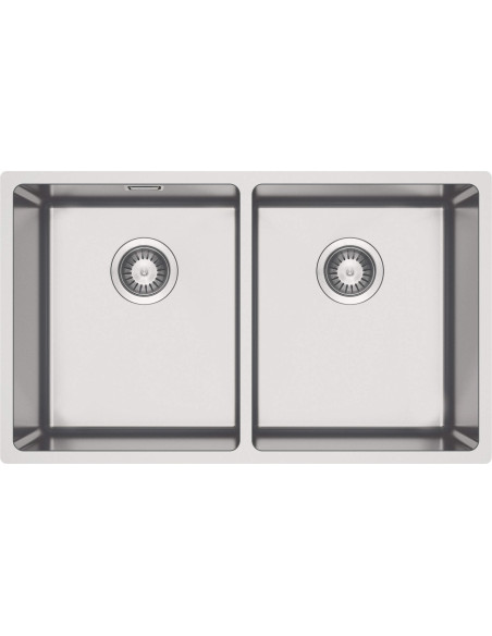 Deante Egeria Tērauda izlietne, 2-bļodas, zem stiprinājuma ZPE_020A