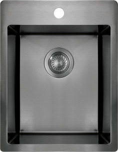 Deante Olfato Precious Steel izlietne, 1 bļoda ZPO_D10E