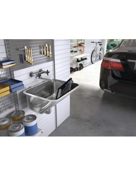 Deante Utility izlietne, 1-bļoda - ielaidums vai pie sienas stiprināms ZYK_010A Deante Utility izlietne, 1-bļoda - ielaidums vai pie sienas stiprināms ZYK_010A