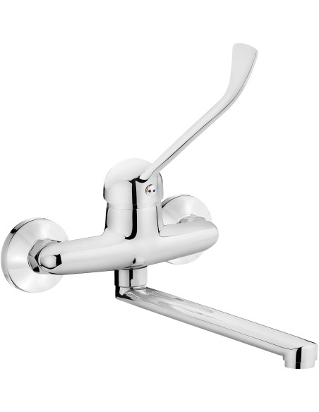 Deante Joko Virtuves jaucējkrāns, stiprinājums pie sienas, ar Clinic sviru BOJ_080C