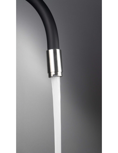 Deante Luno virtuves jaucējkrāns, pie sienas stiprināms, ar locāmu snīpi BOC_B800