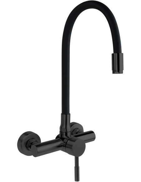 Deante Luno virtuves jaucējkrāns, pie sienas stiprināms, ar locāmu snīpi BOC_N80M