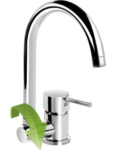 Deante Aster virtuves jaucējkrāns ar salokāmu snīpi BCA_061M 2