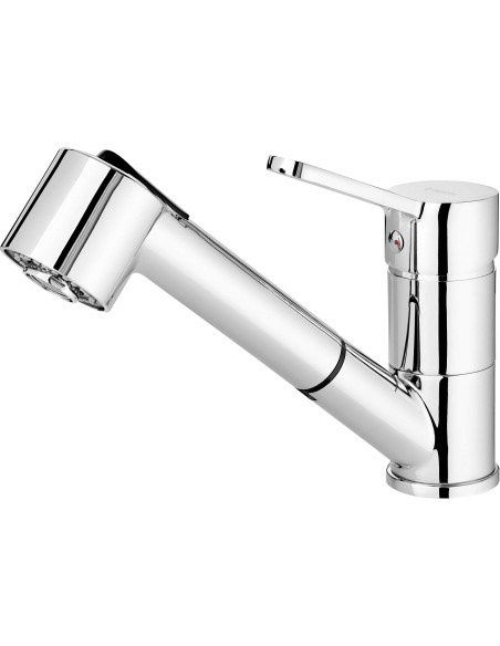 Deante Narcyz virtuves jaucējkrāns ar izvelkamu snīpi - 2 straumes veidi BDN_071M