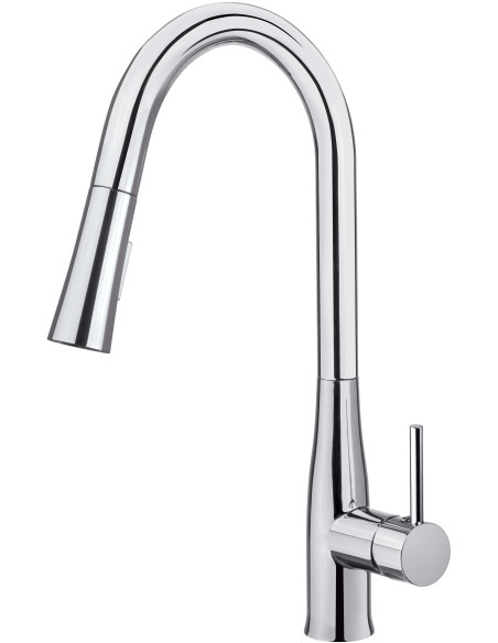 Deante Lukrecja virtuves jaucējkrāns ar izvelkamu snīpi - 2 straumes veidi BDH_072M