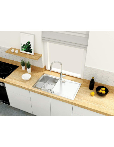 Deante Lukrecja virtuves jaucējkrāns ar izvelkamu snīpi - 2 straumes veidi BDH_072M