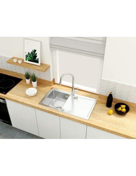 Deante Lukrecja virtuves jaucējkrāns ar izvelkamu snīpi - 2 straumes veidi BDH_072M