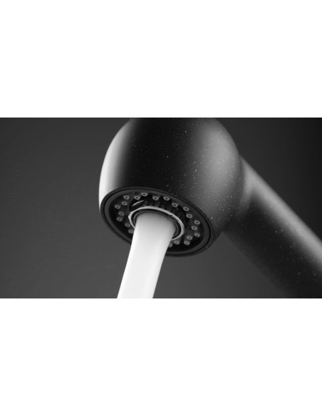 Deante Pepe virtuves jaucējkrāns ar izvelkamu snīpi - 2 straumes veidi BDP_271M