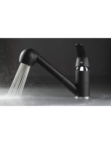 Deante Pepe virtuves jaucējkrāns ar izvelkamu snīpi - 2 straumes veidi BDP_271M