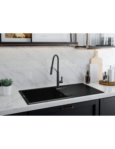 Deante Gerbera virtuves krāns, ar elastīgu snīpi - 2 straumes veidi BGB_N72M