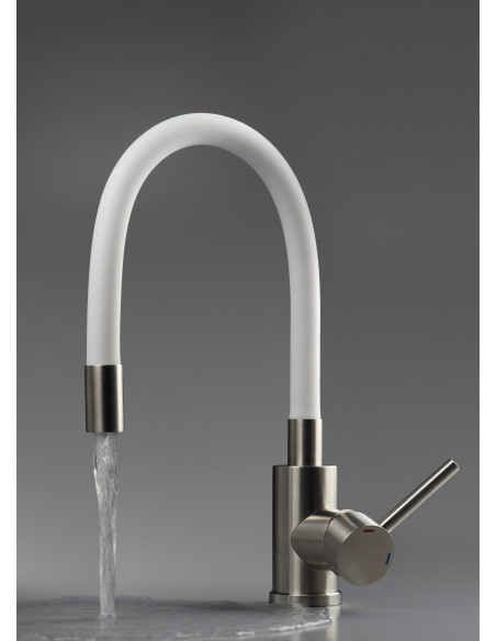 Deante Luno virtuves jaucējkrāns ar nolokāmu snīpi BOC_W720