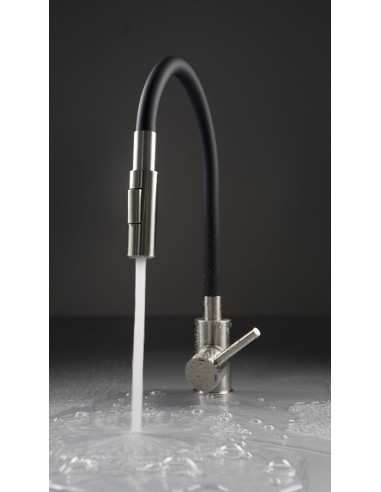 Deante Luno virtuves krāns ar saliekamu snīpi - 2 straumes veidi BOC_B740