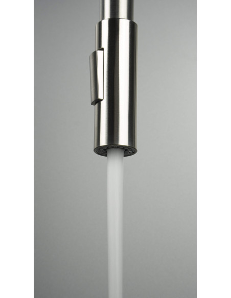 Deante Luno virtuves krāns ar saliekamu snīpi - 2 straumes veidi BOC_B740