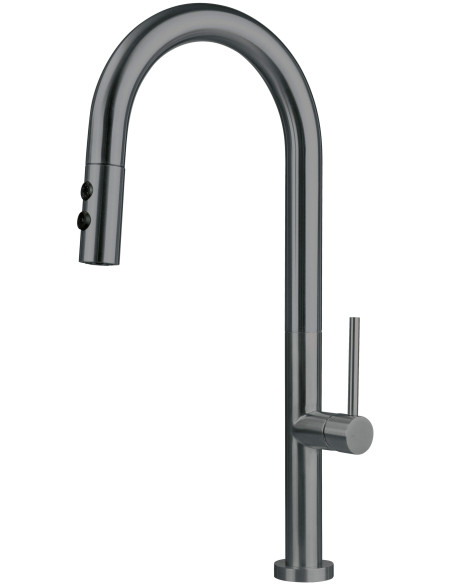 Deante Olfato Virtuves jaucējkrāns ar izvelkamu snīpi - 2 straumes veidi BQO_D72M