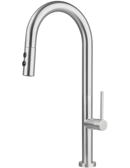 Deante Olfato Virtuves jaucējkrāns ar izvelkamu snīpi - 2 straumes veidi BQO_F72M