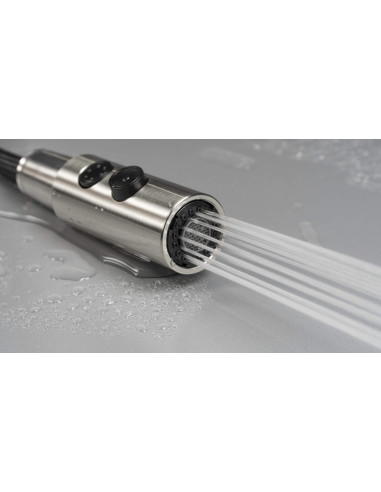 Deante Olfato Virtuves jaucējkrāns ar izvelkamu snīpi - 2 straumes veidi BQO_F72M