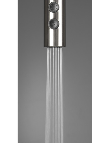 Deante Olfato Virtuves jaucējkrāns ar izvelkamu snīpi - 2 straumes veidi BQO_F72M