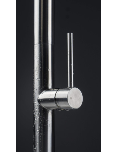 Deante Olfato Virtuves jaucējkrāns ar izvelkamu snīpi - 2 straumes veidi BQO_F72M