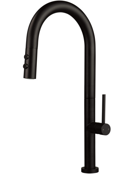 Deante Olfato Virtuves jaucējkrāns ar izvelkamu snīpi - 2 straumes veidi BQO_N72M