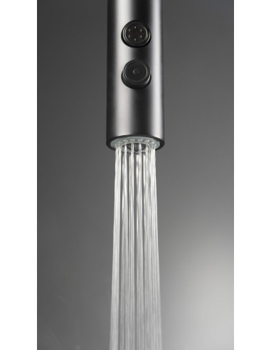 Deante Olfato Virtuves jaucējkrāns ar izvelkamu snīpi - 2 straumes veidi BQO_N72M