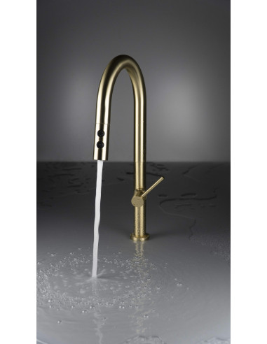 Deante Olfato Virtuves jaucējkrāns, ar izvelkamu snīpi - 2 straumes veidi BQO_R72M