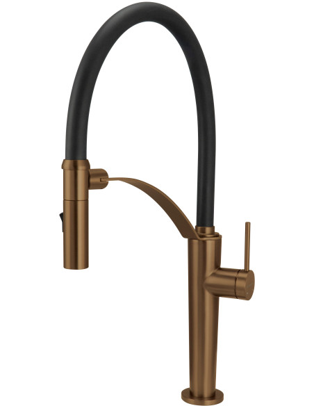 Deante Corda virtuves jaucējkrāns ar elastīgu snīpi - 2 straumes veidi BRC_C72M Deante Corda virtuves jaucējkrāns ar elastīgu snīpi - 2 straumes veidi BRC_C72M