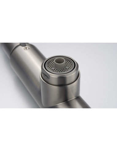 Deante Eridan virtuves jaucējkrāns ar ūdens filtra savienojumu, ar izvelkamu snīpi BRE_D75M