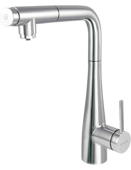 Deante Eridan virtuves jaucējkrāns ar ūdens filtra savienojumu, ar izvelkamu snīpi BRE_075M