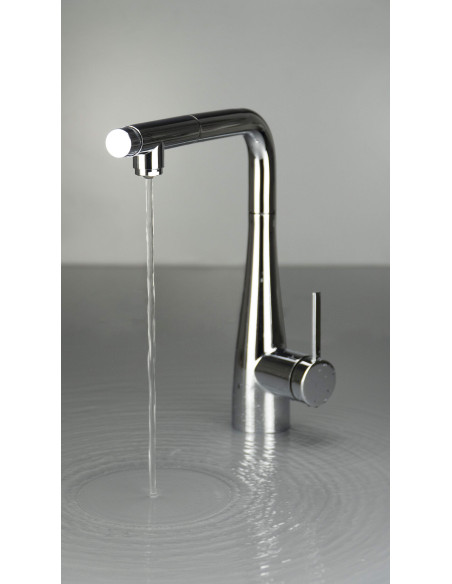 Deante Eridan virtuves jaucējkrāns ar ūdens filtra savienojumu, ar izvelkamu snīpi BRE_075M