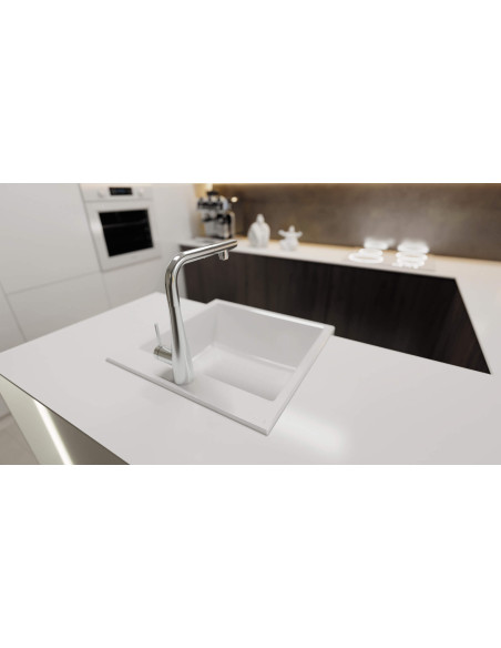 Deante Eridan virtuves jaucējkrāns ar ūdens filtra savienojumu, ar izvelkamu snīpi BRE_075M