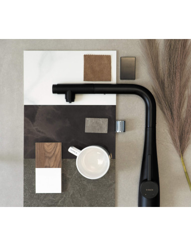 Deante Eridan virtuves jaucējkrāns ar ūdens filtra savienojumu, ar izvelkamu snīpi BRE_N75M