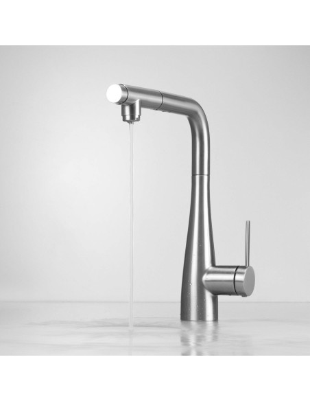 Deante Eridan virtuves jaucējkrāns ar ūdens filtra savienojumu, ar izvelkamu snīpi BRE_F75M Deante Eridan virtuves jaucējkrāns ar ūdens filtra savienojumu, ar izvelkamu snīpi BRE_F75M