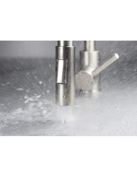 Deante Luno virtuves jaucējkrāns, ar locāmu snīpi - 2 straumes veidi BOC_W740