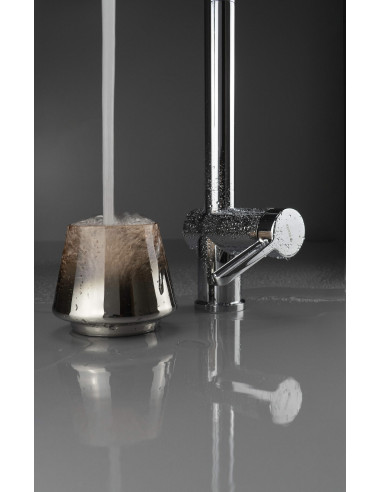 Deante magnētiskais virtuves jaucējkrāns ar ūdens filtra savienojumu, ar elastīgu snīpi BRM_075M