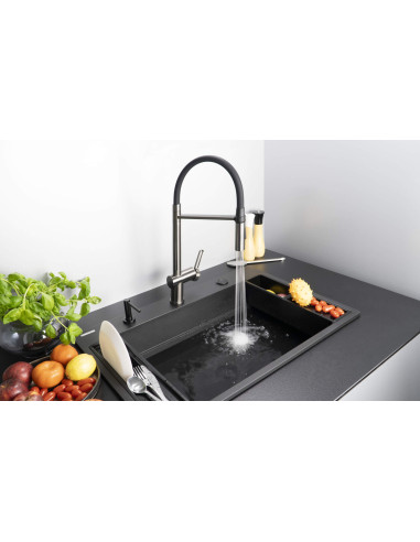 Deante Magnetic virtuves krāns, ar elastīgu snīpi - 2 straumes veidi BRM_D72M