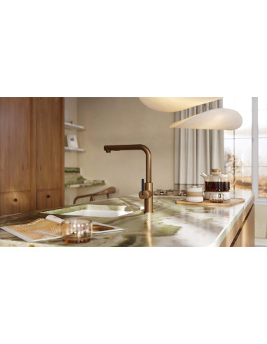 Deante Momi virtuves jaucējkrāns ar izvelkamu snīpi BKM_C73M