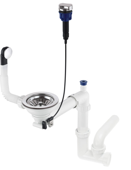 Deante Space-Saver granīta izlietnes notekas komplekts, 1 bļoda - Space-Saver ZXY_9972