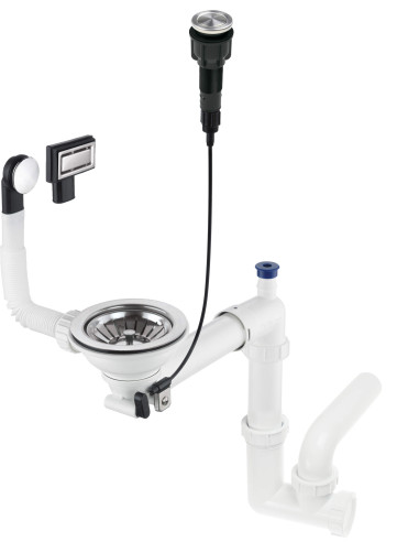 Deante Space-Saver granīta izlietnes notekas komplekts, 1 bļoda - Space-Saver ZXY_9982