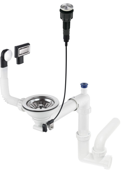 Deante Space-Saver granīta izlietnes notekas komplekts, 1 bļoda - Space-Saver ZXY_9982