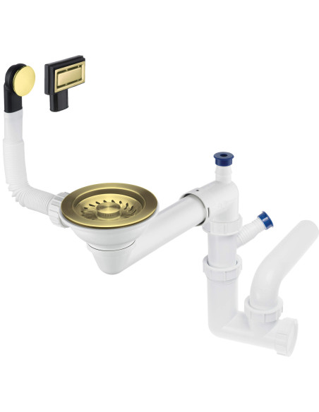 Deante Space-Saver Granīta izlietnes atkritumu komplekts, 1 bļoda - Space-Saver ZXY_R949