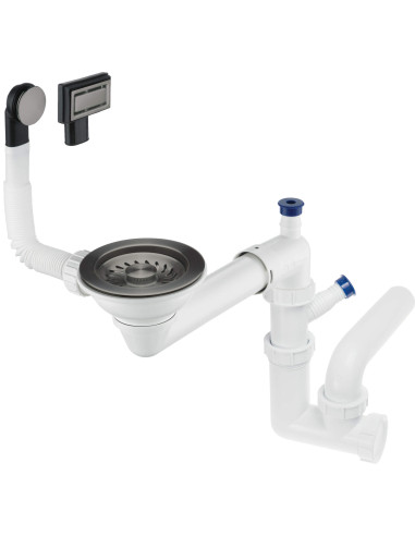 Deante Space-Saver Granīta izlietnes atkritumu komplekts, 1 bļoda - Space-Saver ZXY_D949