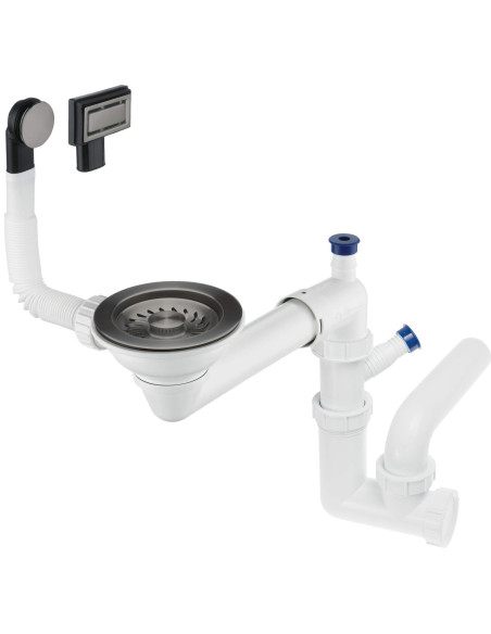 Deante Space-Saver Granīta izlietnes atkritumu komplekts, 1 bļoda - Space-Saver ZXY_D949