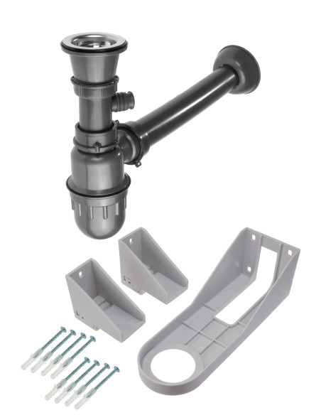 Deante Steel izlietnes atkritumu komplekts, ZYK_010B ZXY_9969