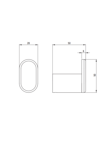 Deante apaļais āķis, viens ADR_R111 - 2