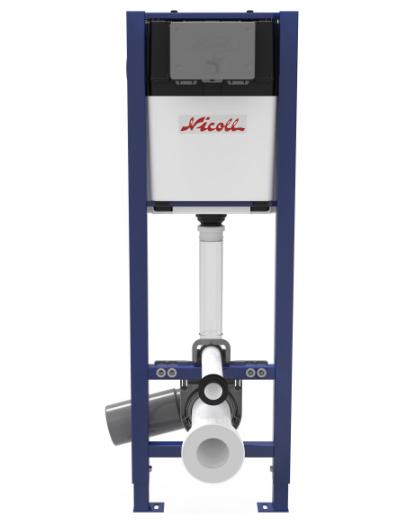 Nicoll Virtu FIT Скрытая рама для унитаза с бачком, без кнопки WBSMUEXC - 1