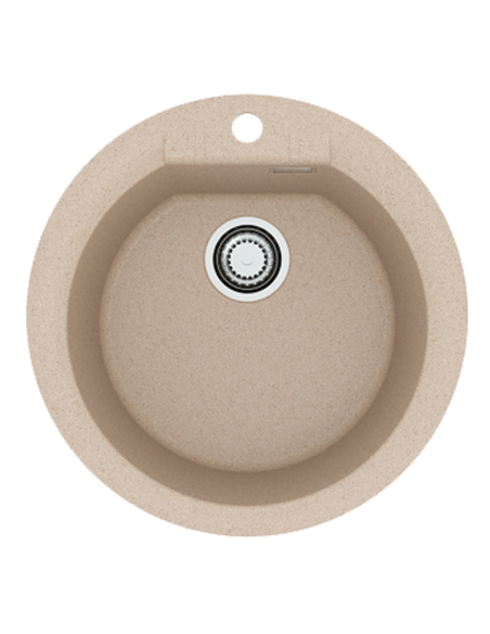 CADIT 100 col. 22 SAND (image 425 x 200 mm) Granite sink with manual siphon 3 1/2" - 2