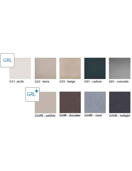 CADIT 100 col. 22 SAND (image 425 x 200 mm) Granite sink with manual siphon 3 1/2" - 4