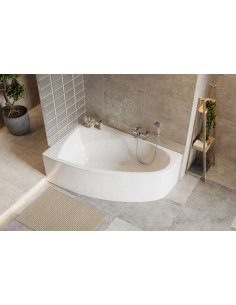 Aquaria Comfort stūra vanna 160x100 cm, kreisā puse, spīdīgi balta - 2